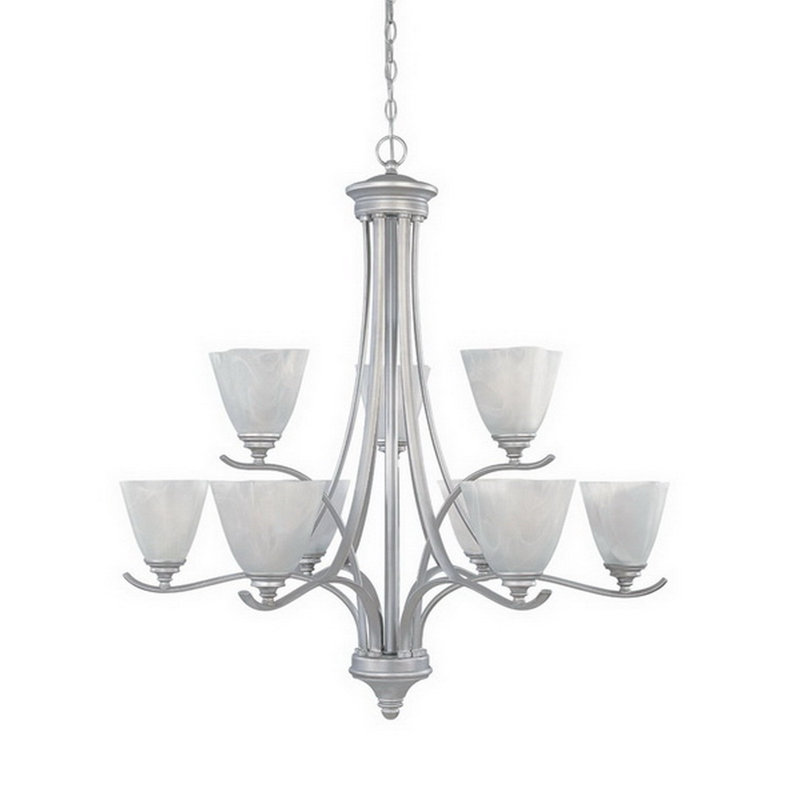 Lustre à niveaux ombrés 9 lumières Holm