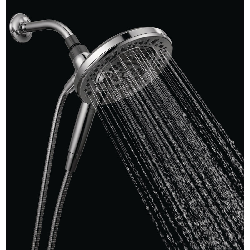 7-Spray In2ition Dual Shower Head with Handheld Spray, Handheld Shower Head with Hose, Chrome