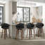 26" Upholstered Swivel Bar and Counter Stool with Wood Frame-325913604
