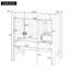 Meuble-lavabo autoportant de 30 po avec lavabo, 2 tiroirs et portes à fermeture en douceur-433798057