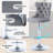 360°Swivel Bar Stools with Sliver Base-245266673