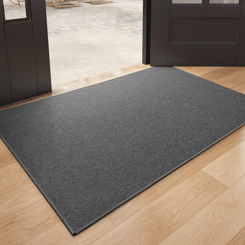 Kokoro Non-Slip Indoor Doormat, Dark Gray, 36" W x 52" L