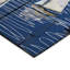Tapis bleu intérieur / extérieur en polyester tissé à la machine Lampeter-87396143