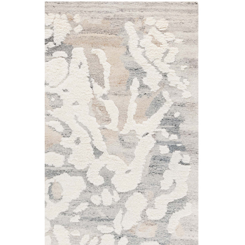 Casablanca 446 Hand Tufted Wool Pile Abstract Rug, Rectangle 4' x 6'