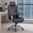 Kelly Rolling Executive Armchair, Black Stitched-Back Caressoftplus-117561224
