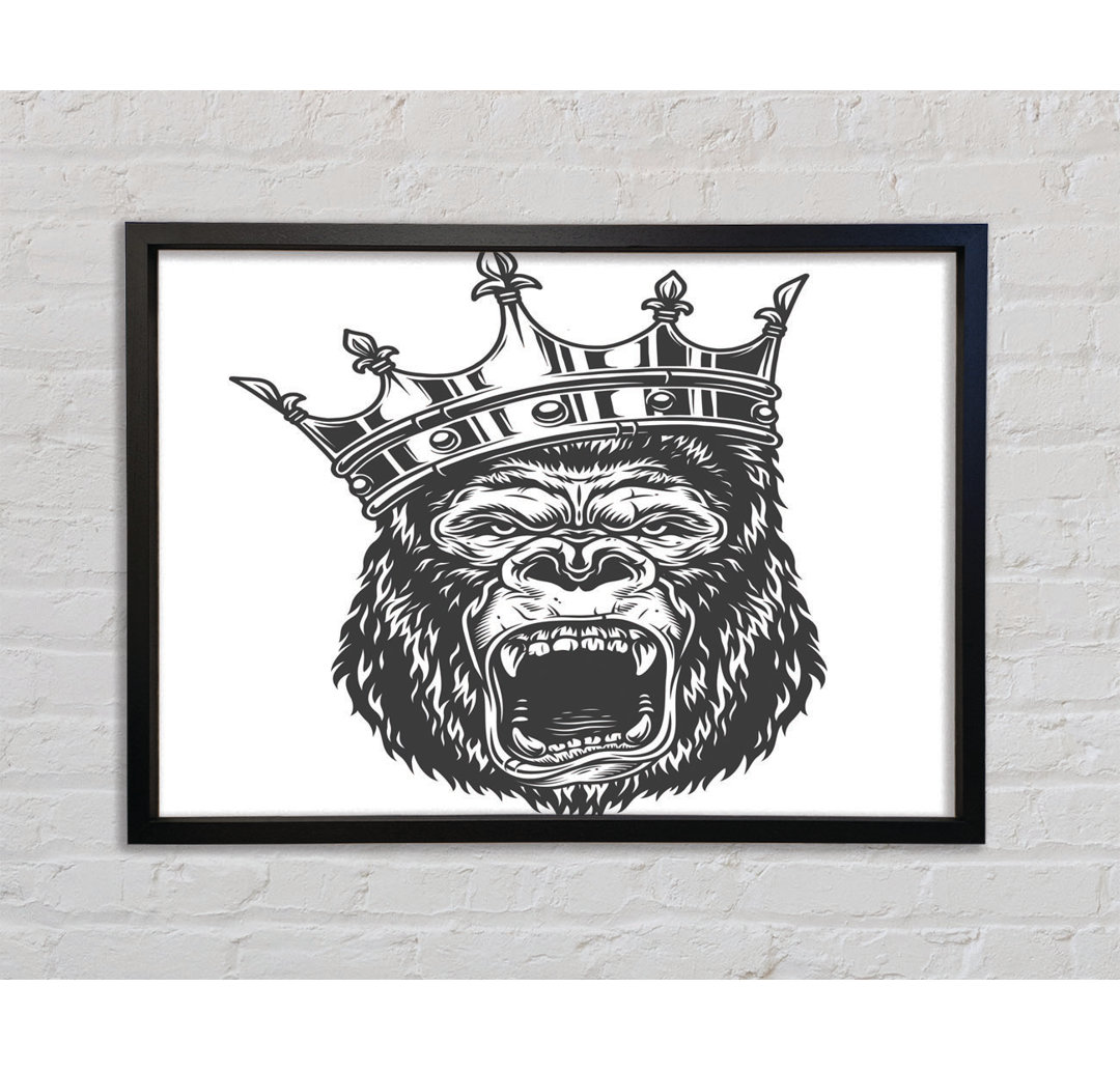 King Kong Crown - Einzelner Bilderrahmen Kunstdrucke auf Leinwand