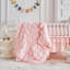 Ensemble de literie pour lit de bébé à volants Édredon matelassé pour bébé avec drap-housse et jupe de lit - Mignon doux et respirant Seersucker-125376395