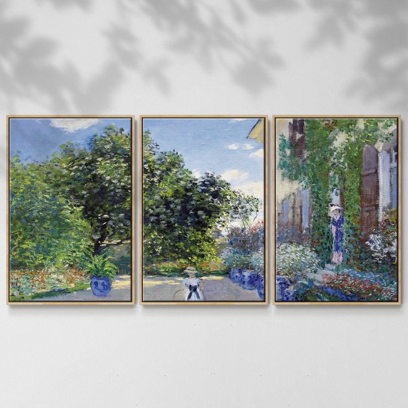 3 pièces, Naturel, H 40 po x l 78 po x P 2 po