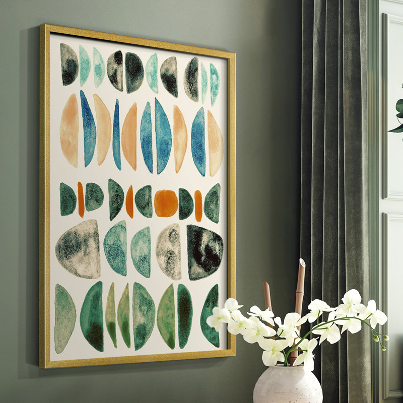 Semi Stack II Framed Print - Solid Wood