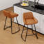Tabouret de comptoir rembourré avec structure en métal-1010880036-1010880038