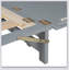 Grand lit escamotable grand avec pattes en fer, design moderne, L 62,6 po x l 80,5 po x H 44,7 po-1141235526