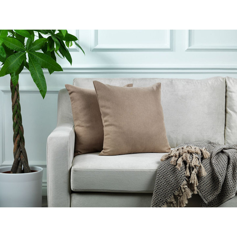 Indoor / Outdoor Rectangular Lumbar Pillow Cover - 1 Pc, Cream, 30 x 50cm