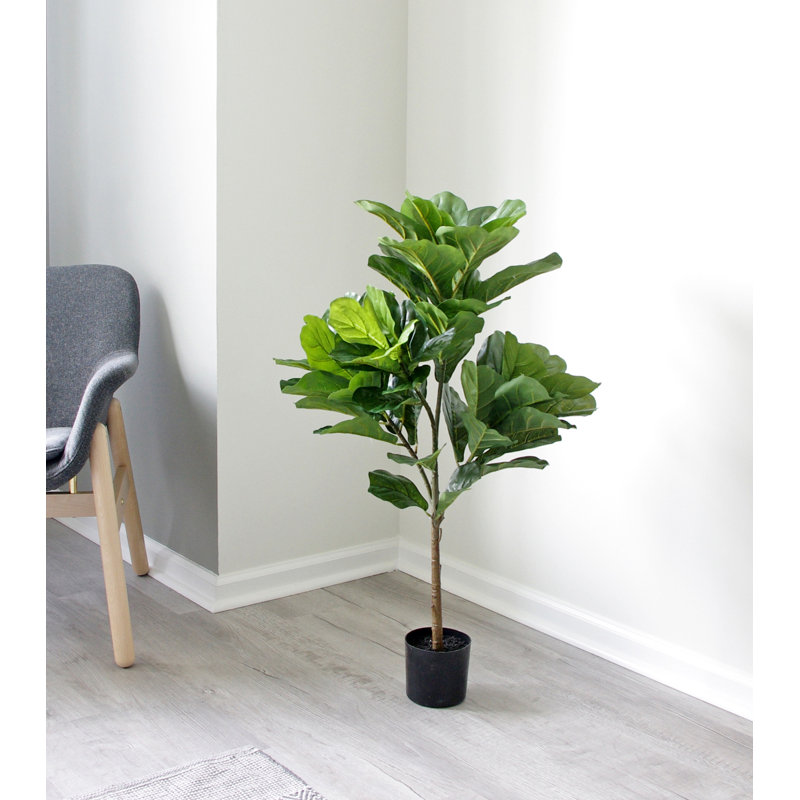 Figuier artificiel en pot, H 38 po x l 24 po x P 16 po