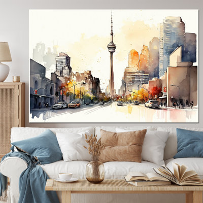 Toronto Skyline VIII - City Toronto, art mural sur toile