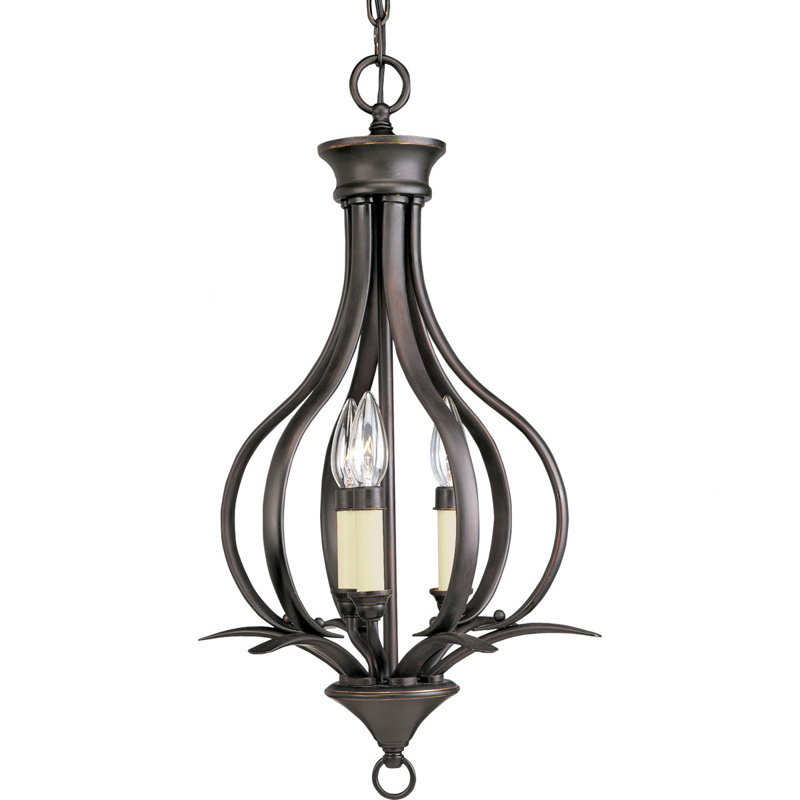 Wanette 3 - Light Unique/Statement Pendant, Antique Bronze