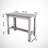 Modern Oak Dining Table, 47.2 x 36.6 x 23.6 Inches | 100% Melamine Coated Particle Board, Thickness: 0.7 Inches | Elegant Design for Contemporary Dining Areas, Durable & Stylish Furniture for Home Chef-2060590058