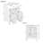 24" Modern Farmhouse Vanity Set, Solid Wood & MDF Cabinet With Gold Handles, Ceramic Top & 3-Drawer Storage-1176885492