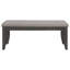 Banc de salle à manger rembourré gris foncé Erskin (banc inclus seulement)
