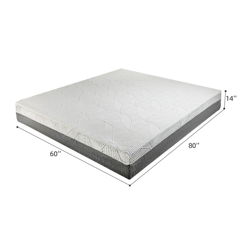 14-Inch Queen Mattress – Made In Japan- Plush Thick Design & Breathable, Sterilizing Feature + High Rebound Support, Eco-Friendly Material With Chic Finish, Elevates Luxury Sleep Experience