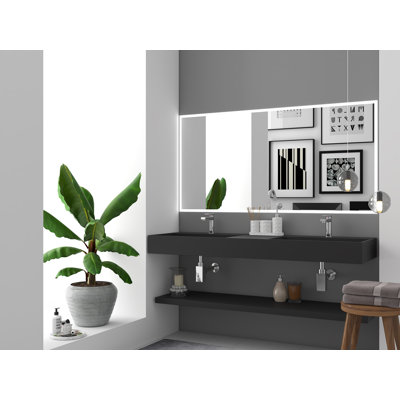 Ensemble de lavabo de salle de bain mural double 60 po Juniper
