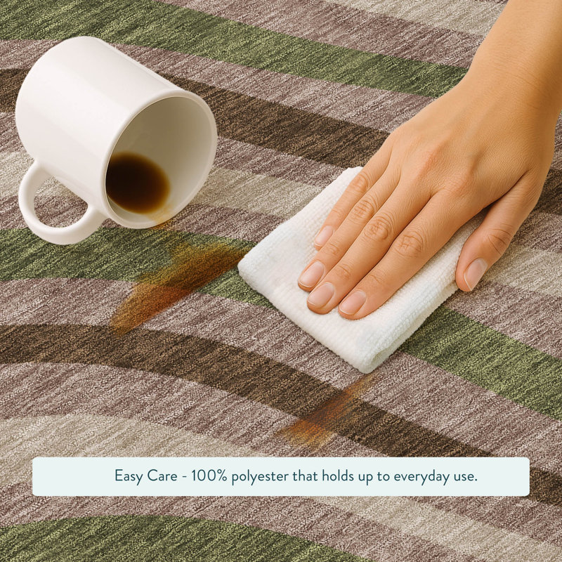Tapis intérieur / extérieur lavable à la machine Chantille ACN2490, 1 pi 8 po x 2 pi 6 po, Chocolat