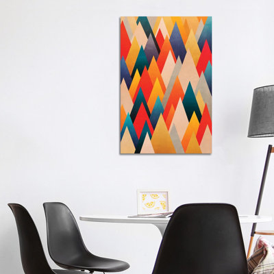 Multiple Triangles 1 Piece Wrapped Canvas Wall Art