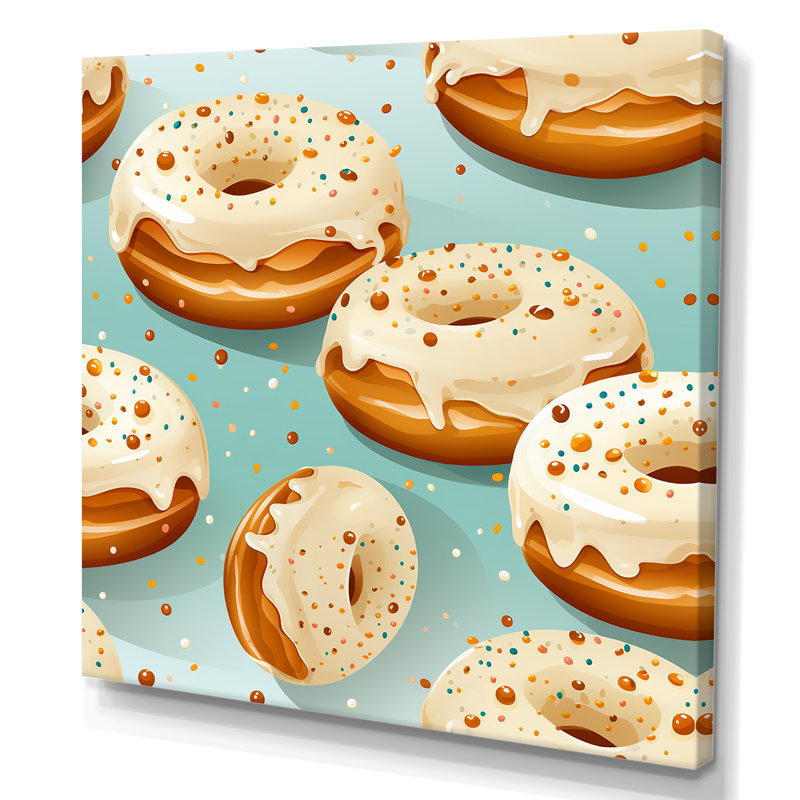 Art mural Donut Kithchen, H 36 po x l 36 po x P 1,5 po