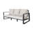 Three-Person Sofa + Rectangular Coffee Table Cushions