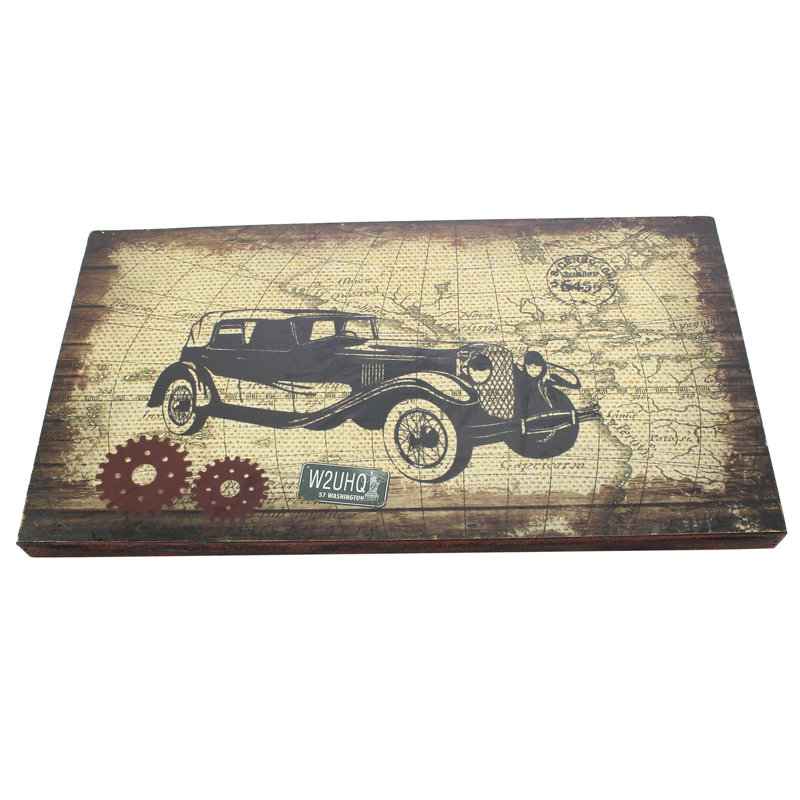 Voiture rétro-cadre photo, impression sur papier
