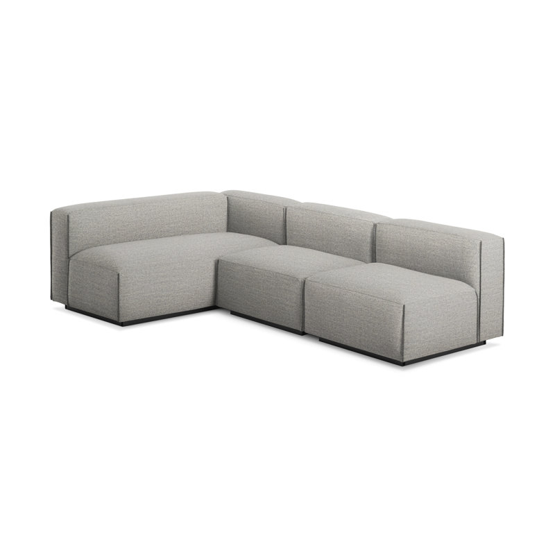 Cleon Modular Sectional, Maharam Meld in Panda, Right Hand Facing