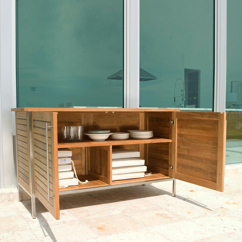63'' W Solid Wood Credenza