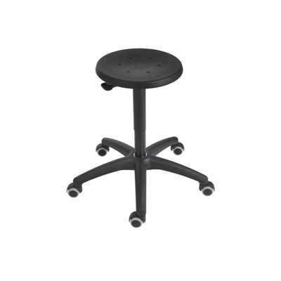 Adjustable Height Industrial Stool with Removable Casters/Wheels