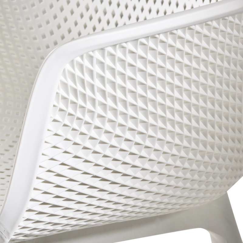 Chaise blanche en polypropylène blanc Lotus