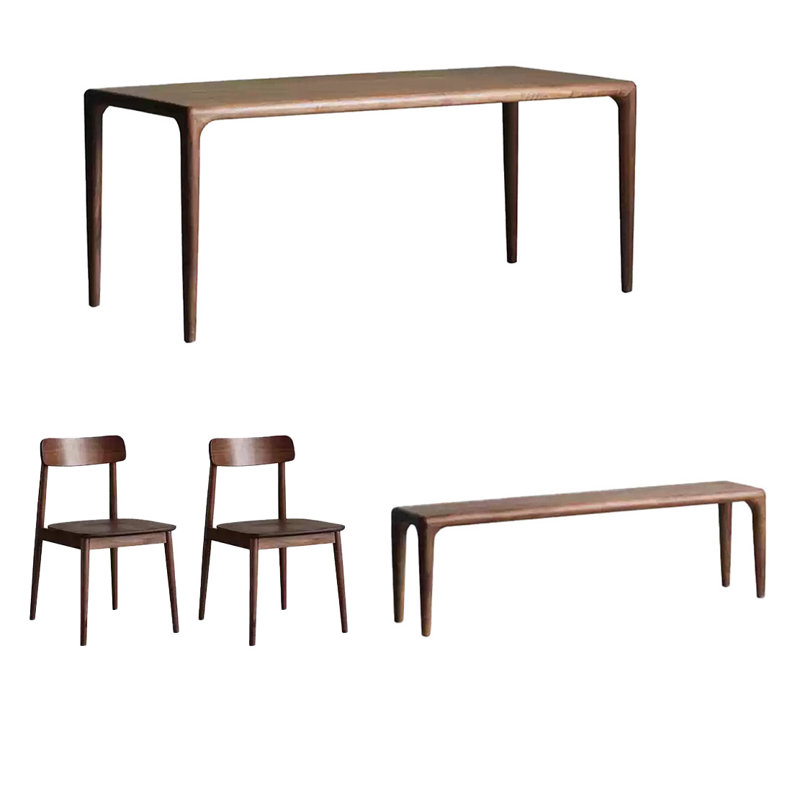 Ensemble de tables multifonctionnelles entièrement en bois massif, H 29,52 po x L 70,86 po x l 31,49 po