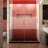 DreamLine Unidoor Plus 53 - 53.5 inch W x 72 inch H Frameless Hinged Shower Door in Brushed Nickel-121735856-122534129