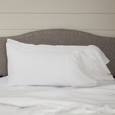 Provincial Linen White Standard Pillow Case Set of 2