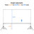 Yescom Freestanding Banner Stand