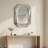 Diamond Shaped Large Wall Mirror for Decor Elegant Living Room