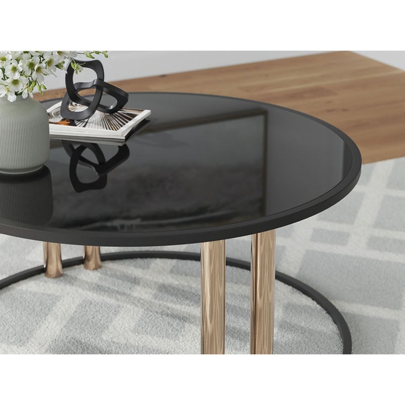 Ensemble de tables basses 3 pièces Hannerly