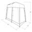 200cm H Solar Powered Temperature Controlled Portable Steel Freestanding Outdoor Shower and Footwash Spout