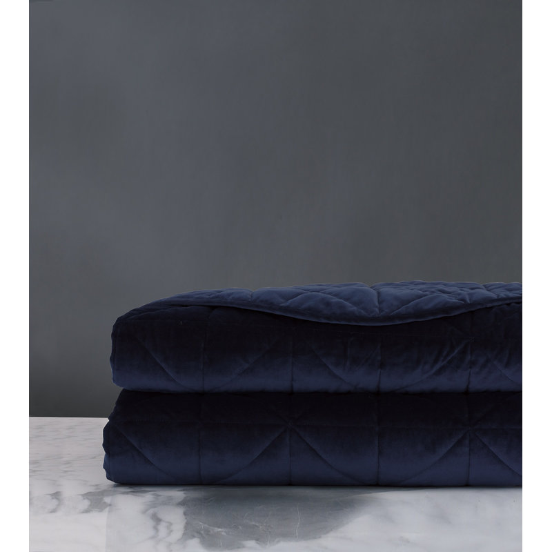 Carmichael Glam Silk Quilted Coverlet, Twin Coverlet