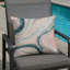 Coussin décoratif intérieur / extérieur bleu Modern Modern-115169350-115169574