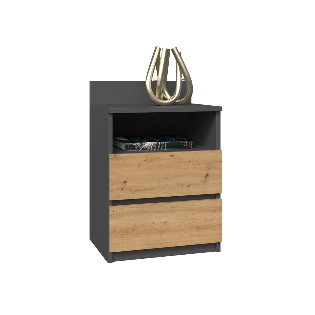 Abril 2 Drawer Bedside Table