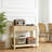 Narrow Console Table with Fluted Drawers and Open Shelf for Space-Saving Hallway Organization