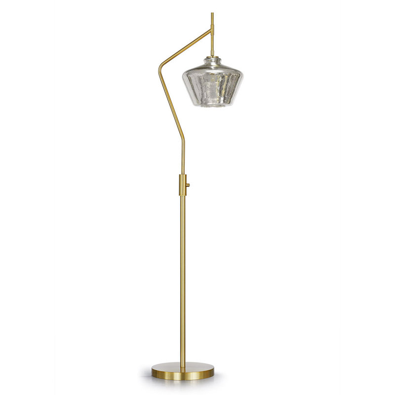 Lampe sur pied arquée 69 ", Laiton