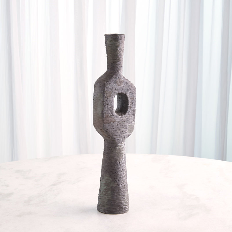 Ebba Vase-Rugged Brown-Lg, 22" H x 5.25" W x 2.25 D