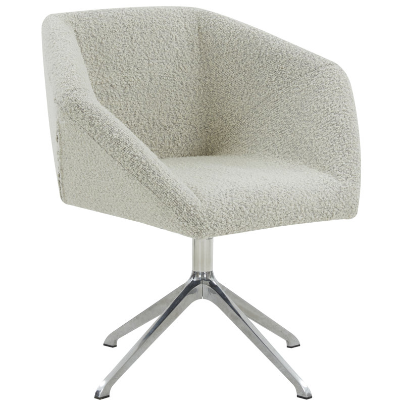 Chaise de travail Ashlan, Crème Boucle