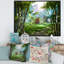 «The House In Bamboo Forest», reproduction sur toile-67393106-67393111
