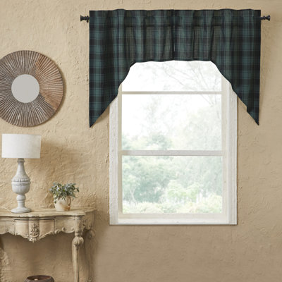 Dajaun Cotton Plaid Swag Window Valance