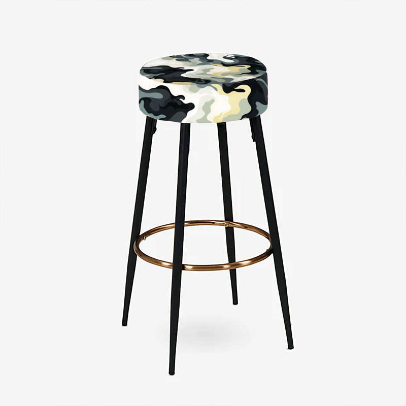 Ensemble de 2 tabourets de bar camouflage Industrial Edge